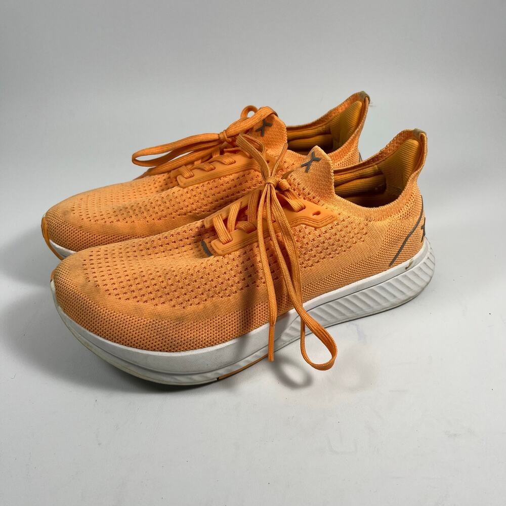 Flux Adapt Trail Runner Sneakers Orange Knit 8 Outdoor Athletic Comfort